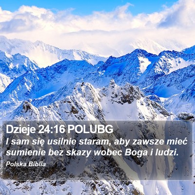 Dzieje 24:16 POLUBG Bible Verse Image