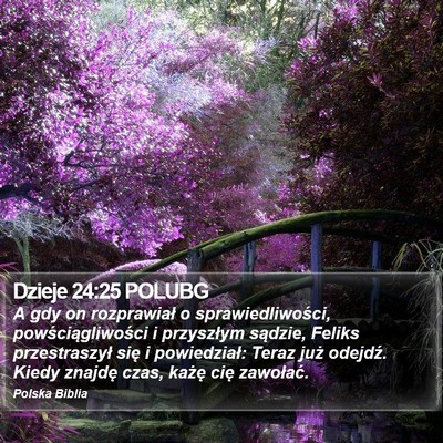 Dzieje 24:25 POLUBG Bible Verse Image