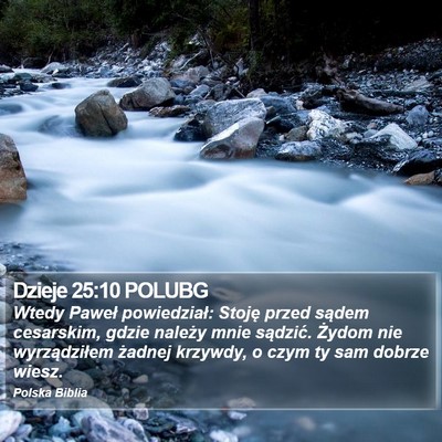 Dzieje 25:10 POLUBG Bible Verse Image