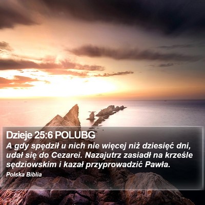 Dzieje 25:6 POLUBG Bible Verse Image