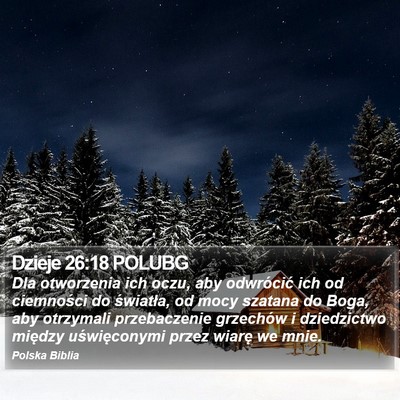 Dzieje 26:18 POLUBG Bible Verse Image
