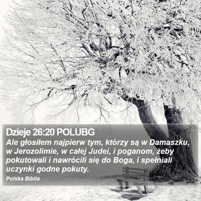 Dzieje 26:20 POLUBG Bible Verse Image