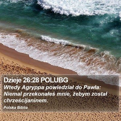 Dzieje 26:28 POLUBG Bible Verse Image