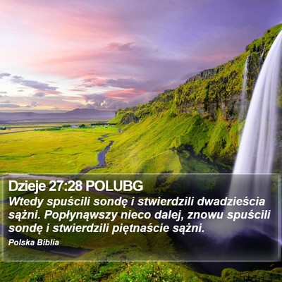 Dzieje 27:28 POLUBG Bible Verse Image