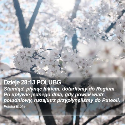 Dzieje 28:13 POLUBG Bible Verse Image