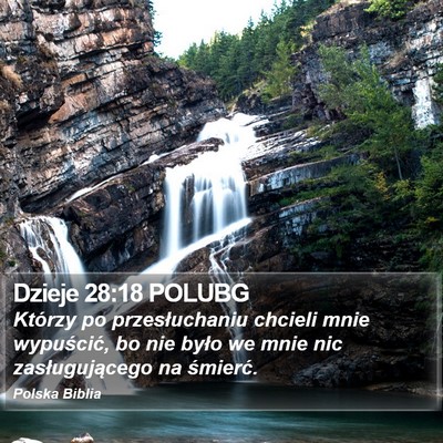 Dzieje 28:18 POLUBG Bible Verse Image