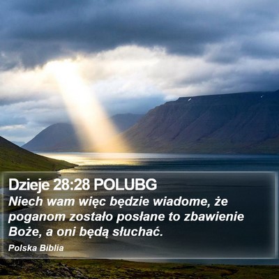 Dzieje 28:28 POLUBG Bible Verse Image