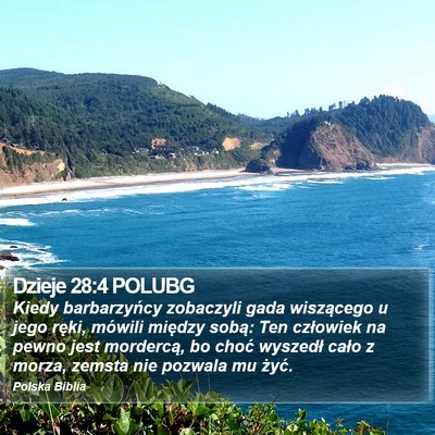 Dzieje 28:4 POLUBG Bible Verse Image