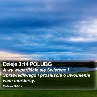 Dzieje 3:14 POLUBG Bible Verse Image