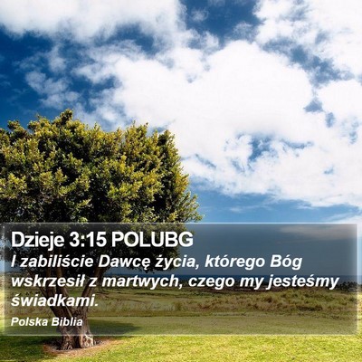 Dzieje 3:15 POLUBG Bible Verse Image