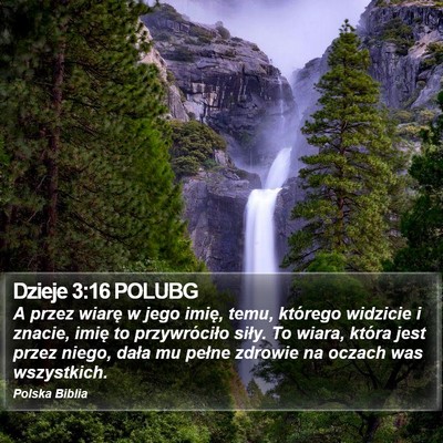 Dzieje 3:16 POLUBG Bible Verse Image