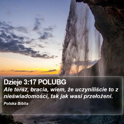 Dzieje 3:17 POLUBG Bible Verse Image