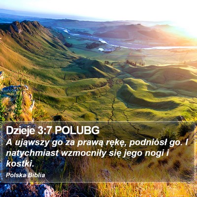 Dzieje 3:7 POLUBG Bible Verse Image
