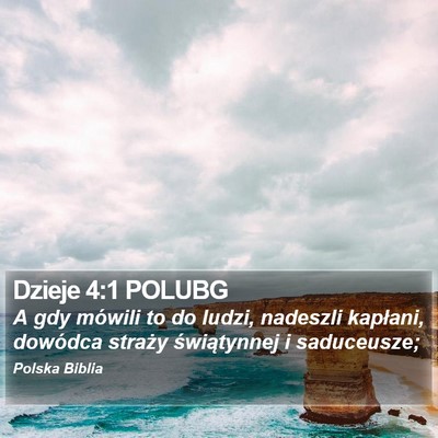 Dzieje 4:1 POLUBG Bible Verse Image