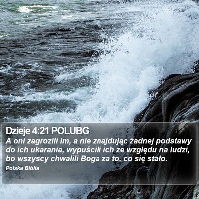 Dzieje 4:21 POLUBG Bible Verse Image