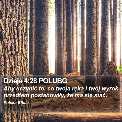Dzieje 4:28 POLUBG Bible Verse Image