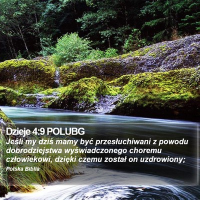 Dzieje 4:9 POLUBG Bible Verse Image