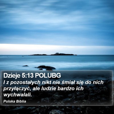 Dzieje 5:13 POLUBG Bible Verse Image