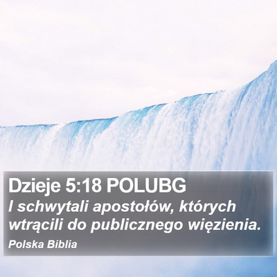 Dzieje 5:18 POLUBG Bible Verse Image