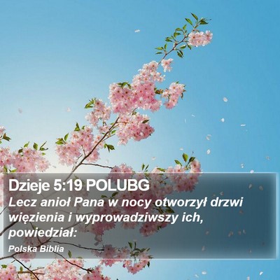 Dzieje 5:19 POLUBG Bible Verse Image