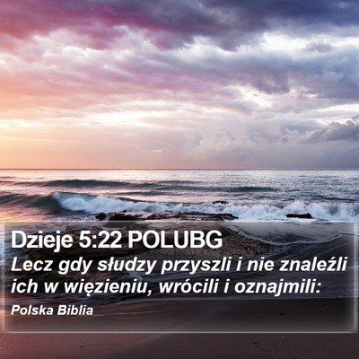 Dzieje 5:22 POLUBG Bible Verse Image