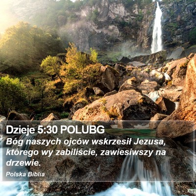 Dzieje 5:30 POLUBG Bible Verse Image