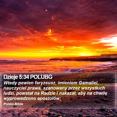 Dzieje 5:34 POLUBG Bible Verse Image