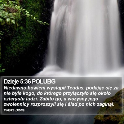 Dzieje 5:36 POLUBG Bible Verse Image