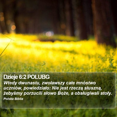 Dzieje 6:2 POLUBG Bible Verse Image