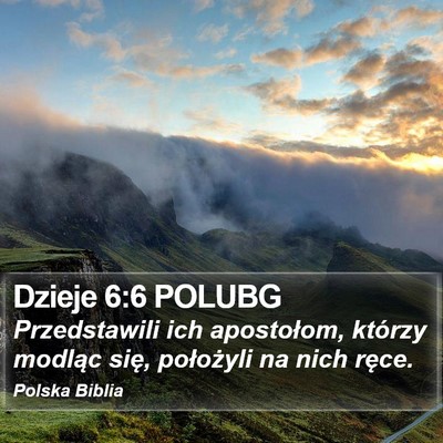 Dzieje 6:6 POLUBG Bible Verse Image