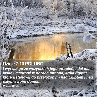 Dzieje 7:10 POLUBG Bible Verse Image