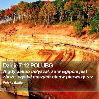 Dzieje 7:12 POLUBG Bible Verse Image