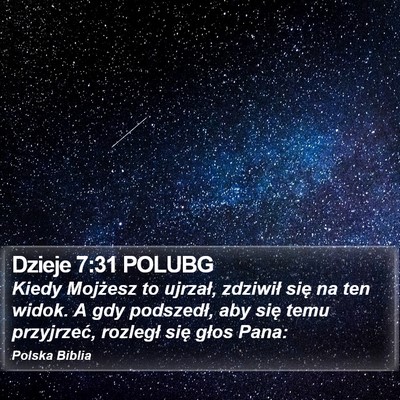 Dzieje 7:31 POLUBG Bible Verse Image