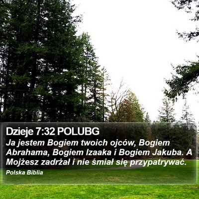 Dzieje 7:32 POLUBG Bible Verse Image