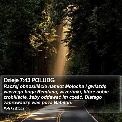 Dzieje 7:43 POLUBG Bible Verse Image