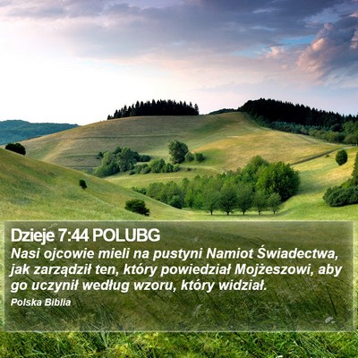 Dzieje 7:44 POLUBG Bible Verse Image