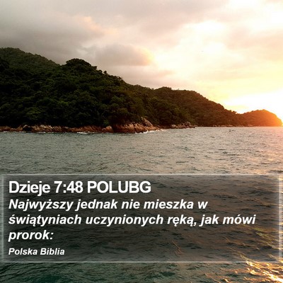 Dzieje 7:48 POLUBG Bible Verse Image