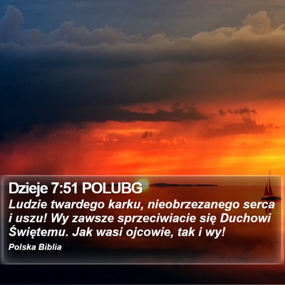 Dzieje 7:51 POLUBG Bible Verse Image