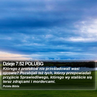 Dzieje 7:52 POLUBG Bible Verse Image