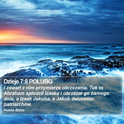 Dzieje 7:8 POLUBG Bible Verse Image