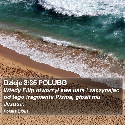 Dzieje 8:35 POLUBG Bible Verse Image