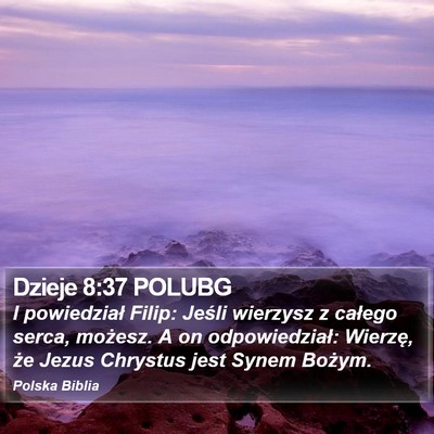 Dzieje 8:37 POLUBG Bible Verse Image