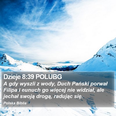 Dzieje 8:39 POLUBG Bible Verse Image