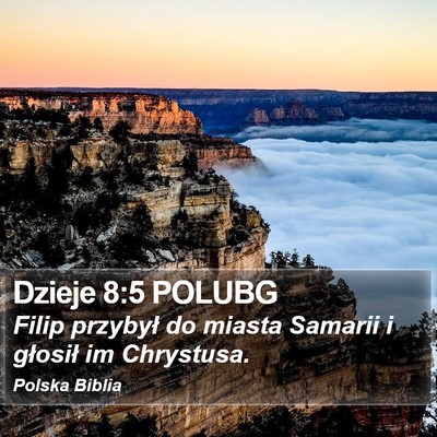 Dzieje 8:5 POLUBG Bible Verse Image