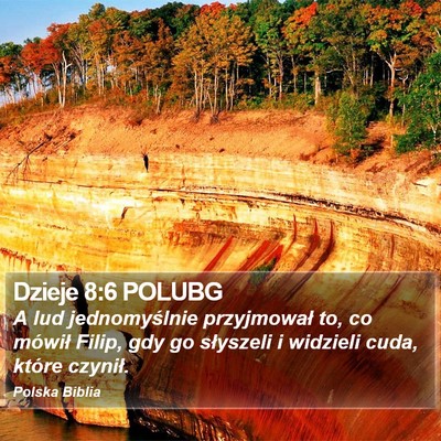 Dzieje 8:6 POLUBG Bible Verse Image