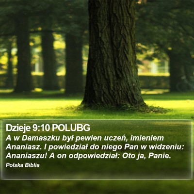 Dzieje 9:10 POLUBG Bible Verse Image