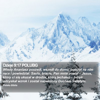 Dzieje 9:17 POLUBG Bible Verse Image