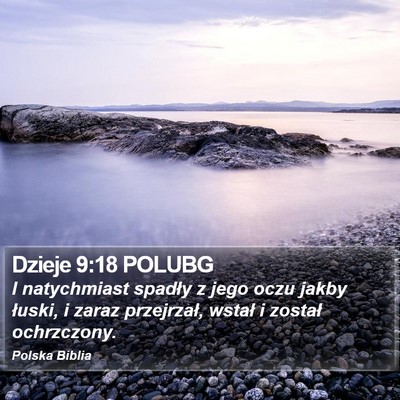 Dzieje 9:18 POLUBG Bible Verse Image