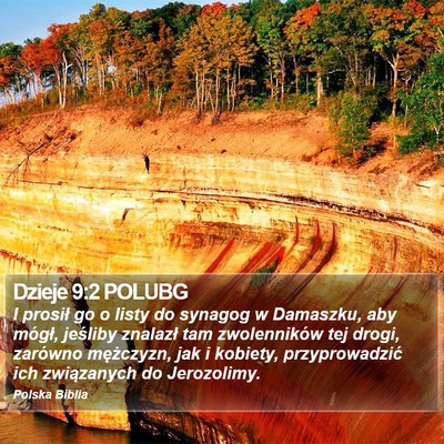 Dzieje 9:2 POLUBG Bible Verse Image
