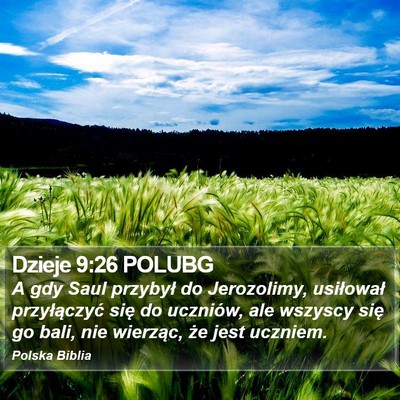 Dzieje 9:26 POLUBG Bible Verse Image